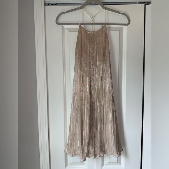Lush Gold Shimmer Textured Fabric Size Small - Picture 1 of 8